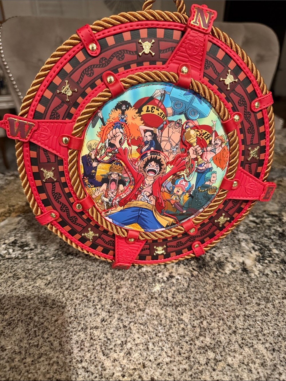 One Piece Loungefly Compass Anime/ Manga Backpack Bag- NWT